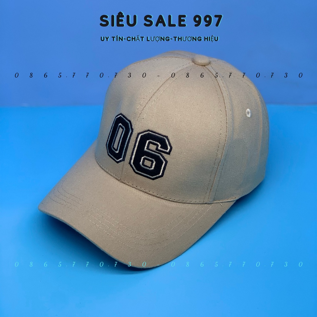 MŨ LƯỠI TRAI 06 - NÓN KẾT THÊU SỐ 06 HOT HIT THỜI TRANG CAO CẤP NHIỀU MÀU FORM CHUẨN ĐẸP