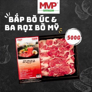 HCM - Bắp Bò Úc & Ba Chỉ Bò Mỹ 500g Mega Việt Phát nhà máy Megadeli