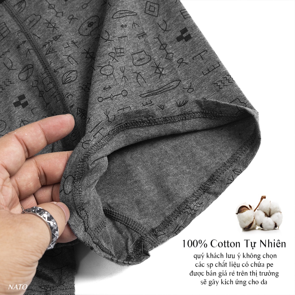 Quần Lót Nato GOOD Nam Vải Cotton 100% Thun Lạnh Đơn Giản Cao Cấp Màu Đen Xám Trơn Boxer Sịp Đùi Tam Giác Xì Lip Sì