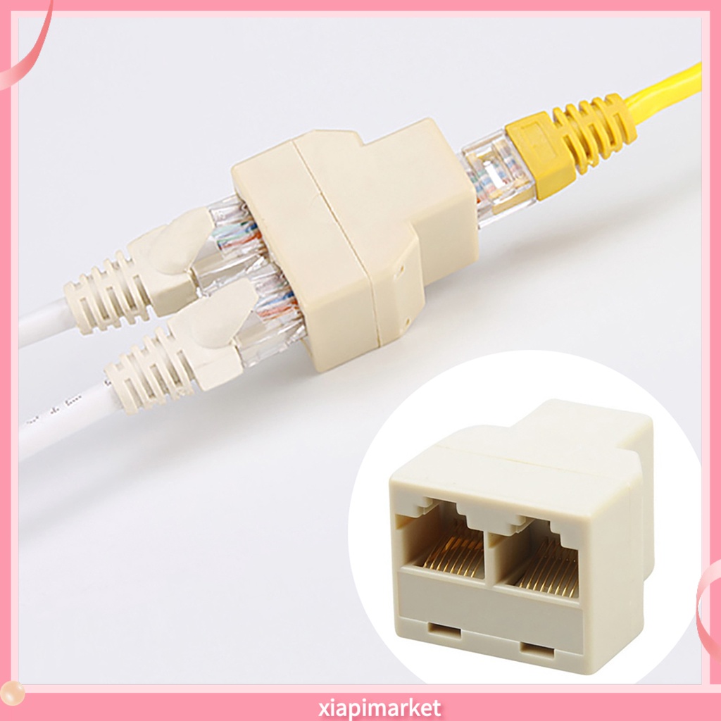 Phụ kiện chia mạng LAN Cat6/5/5e RJ45 1 sang 2 cổng cái chất lượng cao