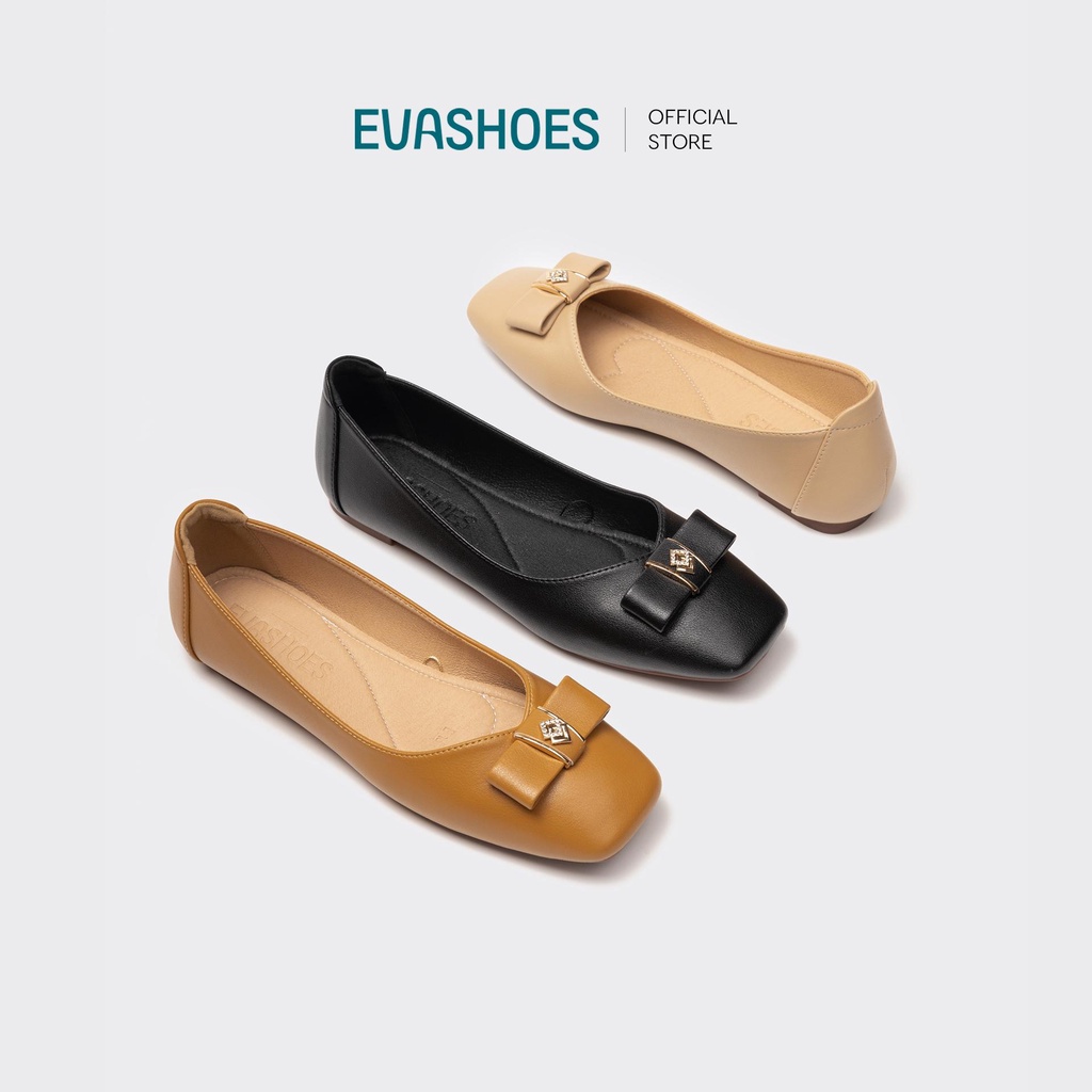 Giày Búp Bê Đế Bệt Mũi Vuông EVASHOES - EVAE0016