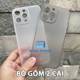 Combo 2 Ốp Lưng Trong Nhám Unibody iPhone 14 PRO MAX Siêu Mỏng