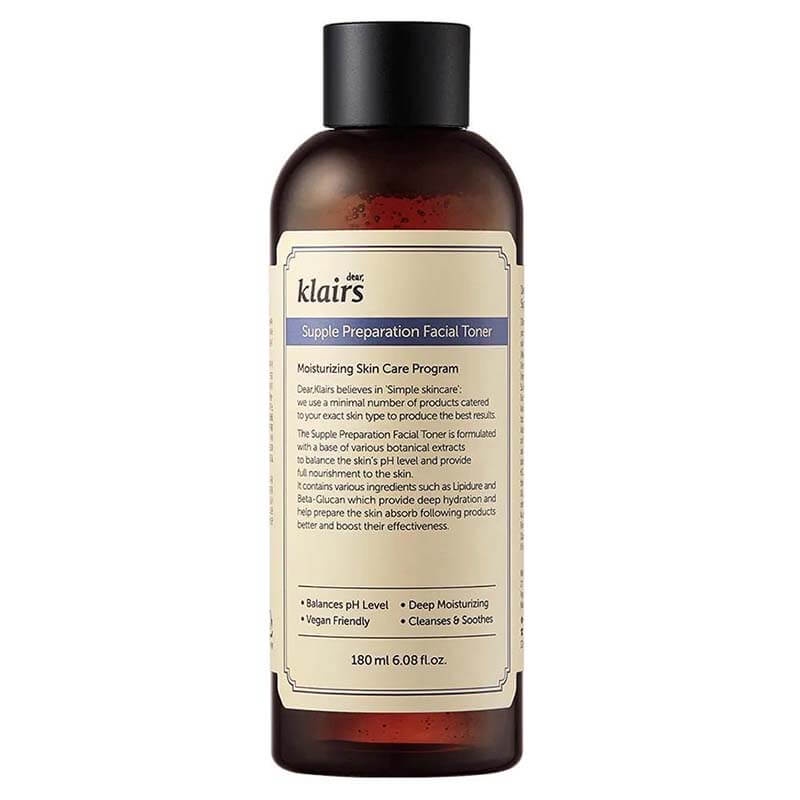 [Hàn Quốc] Nước Hoa Hồng Da Dầu Mụn Klairs Supple Preparation Unscented Toner 180ml