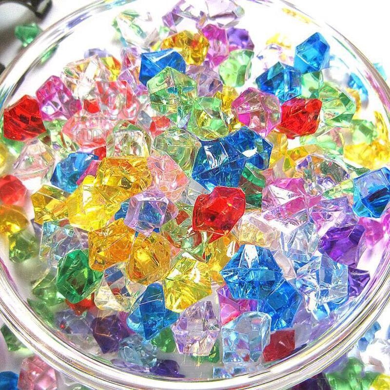 Túi 50 hạt đá pha lê nhiều màu