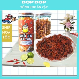 Khô gà bơ tỏi ,ớt 300g ,cực ngon ,đồ ăn vặt hà nội,thịt khô DOP DOP thơm ngon đậm vị