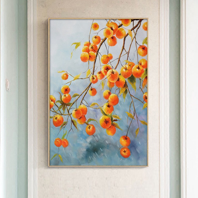 Tranh thêu chữ thập - Cành Hồng