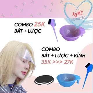Dụng cụ nhuộm tóc cao cấp | lược nhuộm, bát nhuộm, kính nhuộm