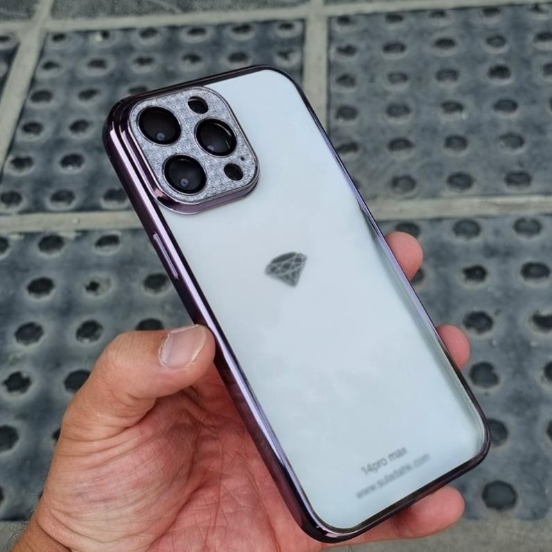 Ốp lưng SULADA họa tiết Camera gắn đá cho iPhone 14 Pro Max, 14 Plus, 14 Pro, 14 Lưng cứng nhám viền dẻo màu siêu đẹp