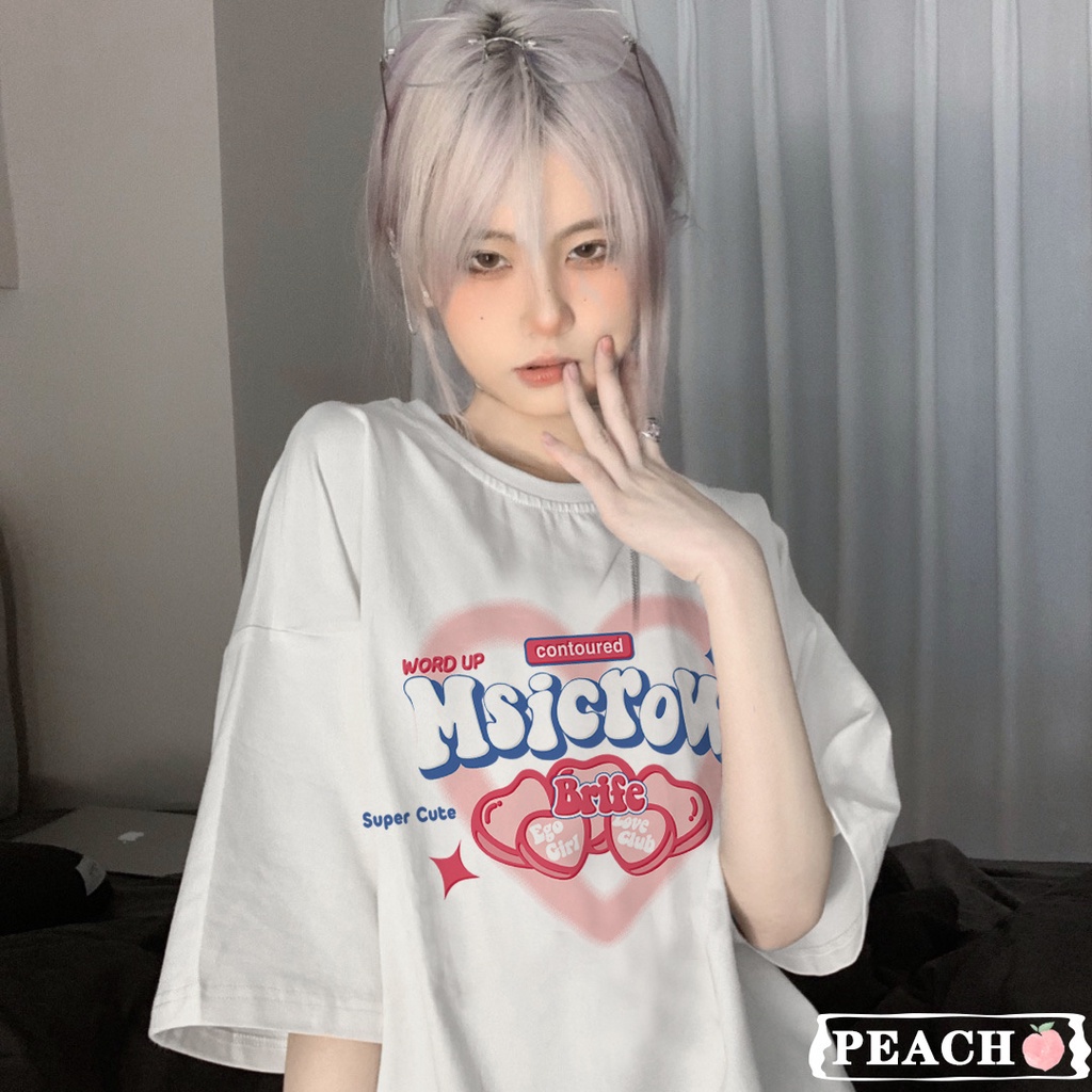 NRVP Áo Thun Unisex Mùa Hè Dáng Suông Tay Cộc Phong Cách Hàn Quốc Cho Nam Nữ