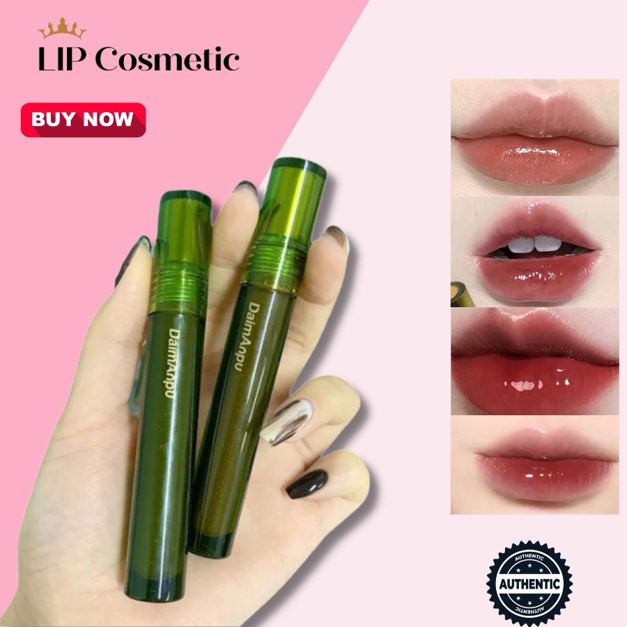 Son bóng Daimanpu cấp ẩm dưỡng môi căng mịn lên màu tự nhiên LIP Cosmetic