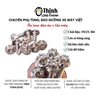 Ốc inox 304 lóc máy + ốc dàn áo - giá chỉ 500k