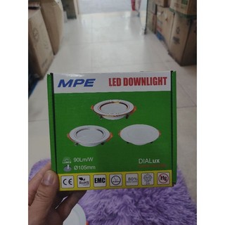 Đèn âm trần MPE 7w-9w-12w,downlight chính hãng MPE