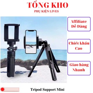 Tripod để bàn ⚡️𝐅𝐑𝐄𝐄 𝐒𝐇𝐈𝐏⚡️ Tripod Support Mini Cho Điện Thoại, Máy Ảnh- kẹp- giá đỡ điện thoại - Thiết Kế Thông Minh