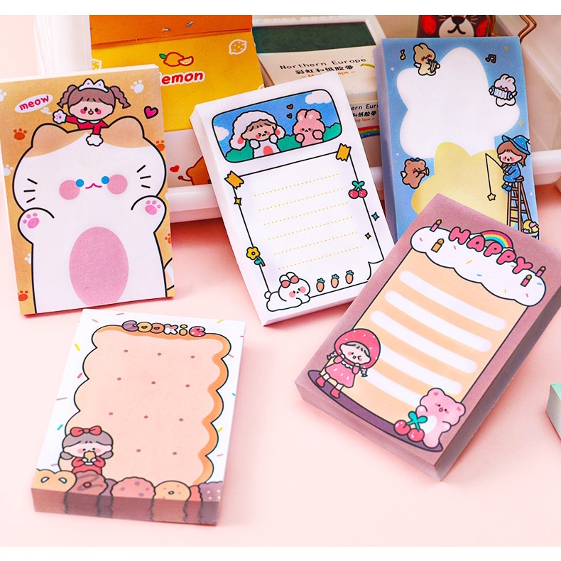 Giấy note - giấy ghi chú hình chữ nhật 6*9cm