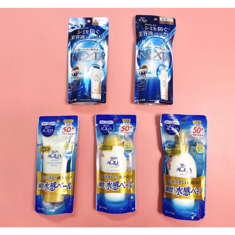 Kem chống nắng Skin Aqua Super Moisture//Nexta Serum UV Essence