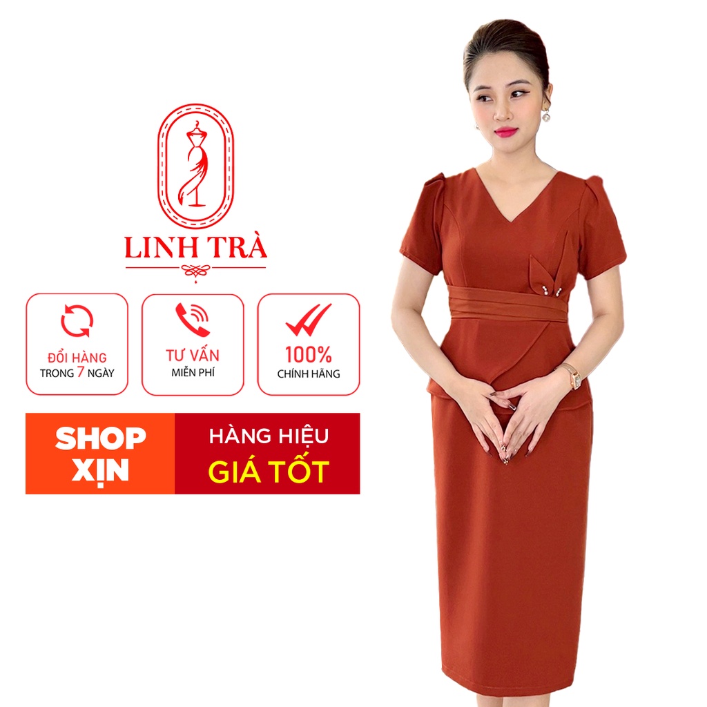 (TM 761) Bigsize Thiết Kế Trang Nhã Thanh Lịch Đi Làm Đi Tiệc Cho Bà Cho Mẹ U40 U50