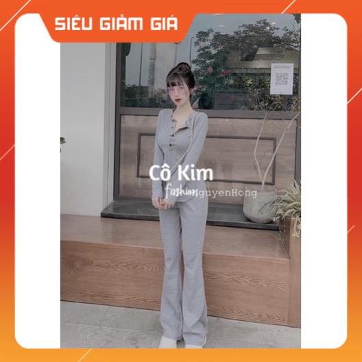 Set áo khuy ngực + quần hot