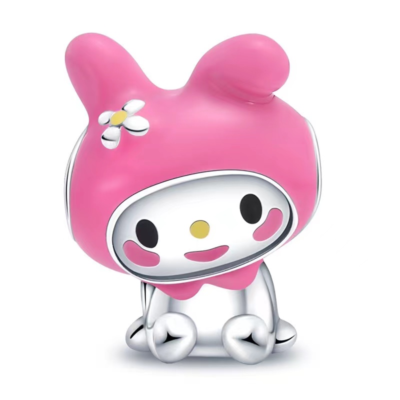 Hạt Charm Bạc 925 Hình Mickey Dùng Làm Trang Sức DIY