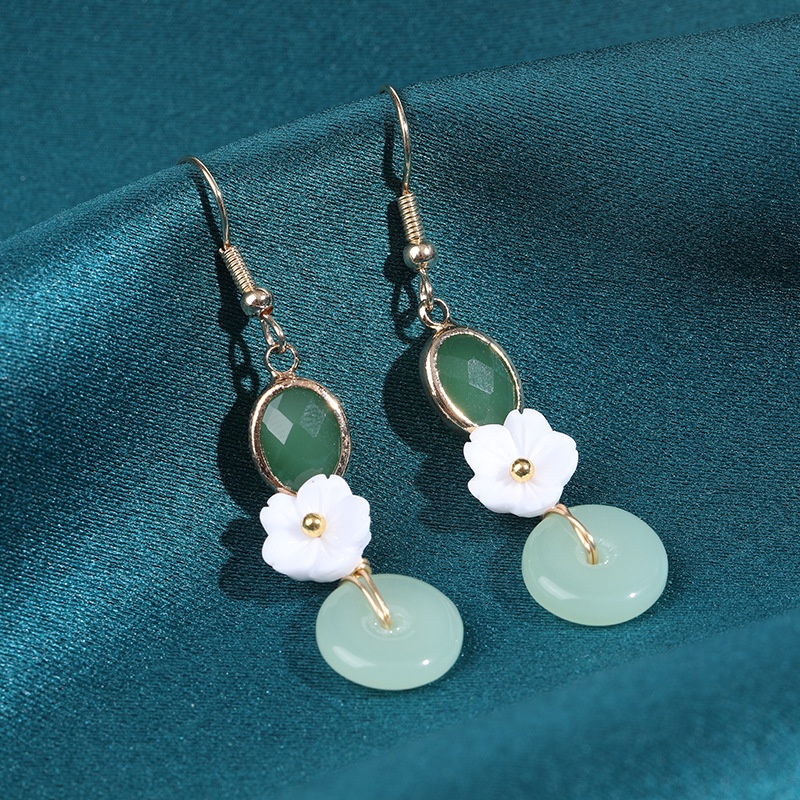 Bông Tai Tua Rua Dáng Dài Phong Cách Hanfu Cổ Điển Thời Trang Cho Nữ