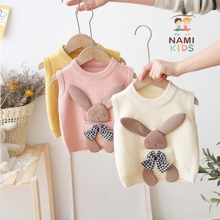Áo gile len thỏ dễ thương cho bé hàng QCCC