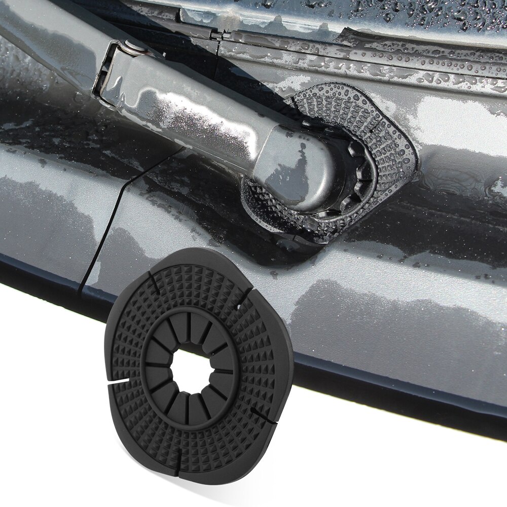 Miếng Bảo Vệ Lỗ Cần Gạt Nước Phía Trước Xe Hơi Chống Bụi Bẩn Chất Liệu Silicon Nhẹ Tiện Dụng