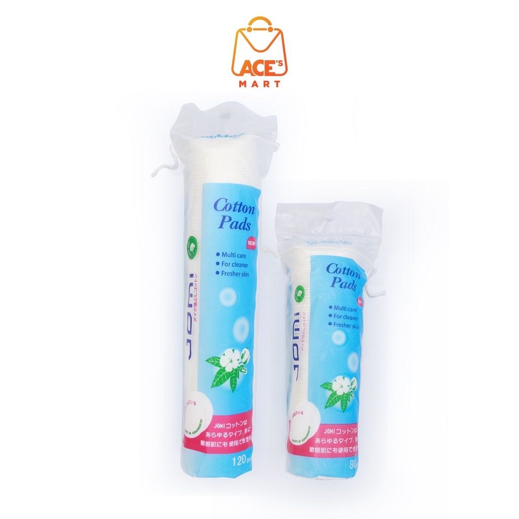 Bông tẩy trang 100% cotton Jomi Nhật Bản siêu mịn, tiết kiệm dung dịch 80-120 miếng