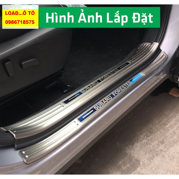 Ốp Bậc Cửa, Nẹp Bước Chân Xe Sabaru Forester Mẫu Inox Cao Cấp