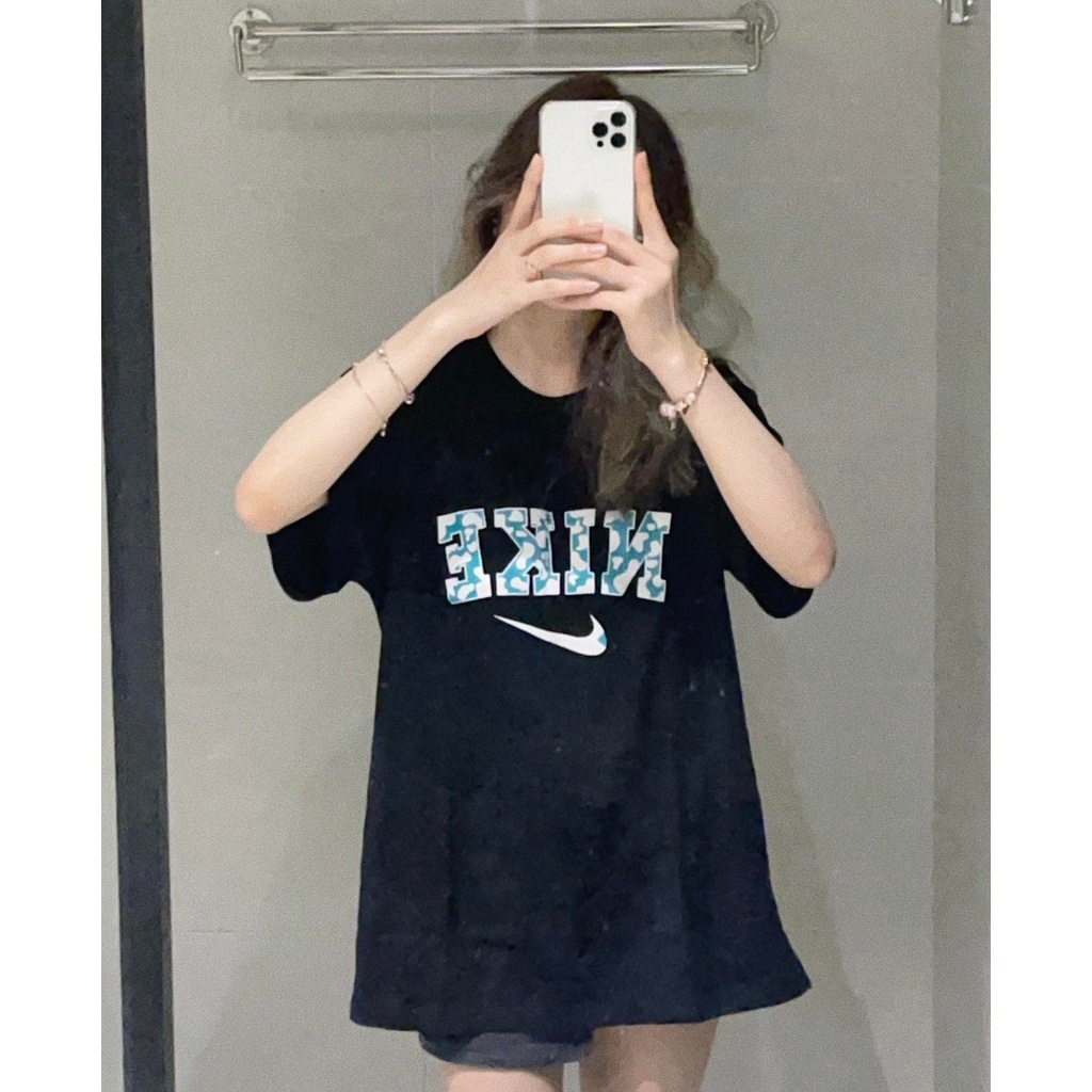 Áo thun Nike Custom Bò Sữa Vải Cotton 2 Chiều Cao Cấp Dày Dặn