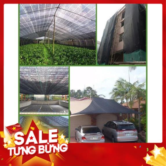 Lưới Che Nắng Nam Việt - Giá Bán Trên 1 Mét Vuông - Màu Đen - May Viền Đóng Khoen Sẵn