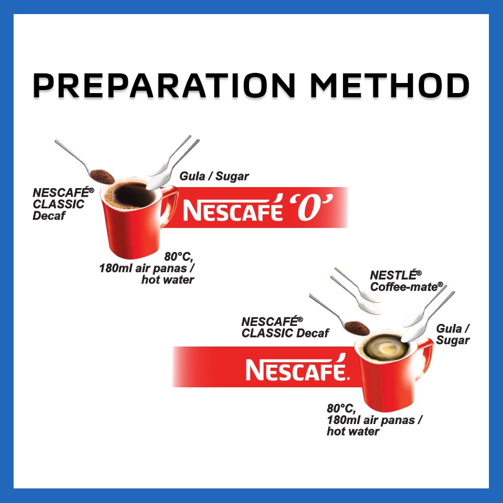 Cà Phê Hòa Tan Tách Caffeine NESCAFÉ Classic Decaf Malaysia 100g