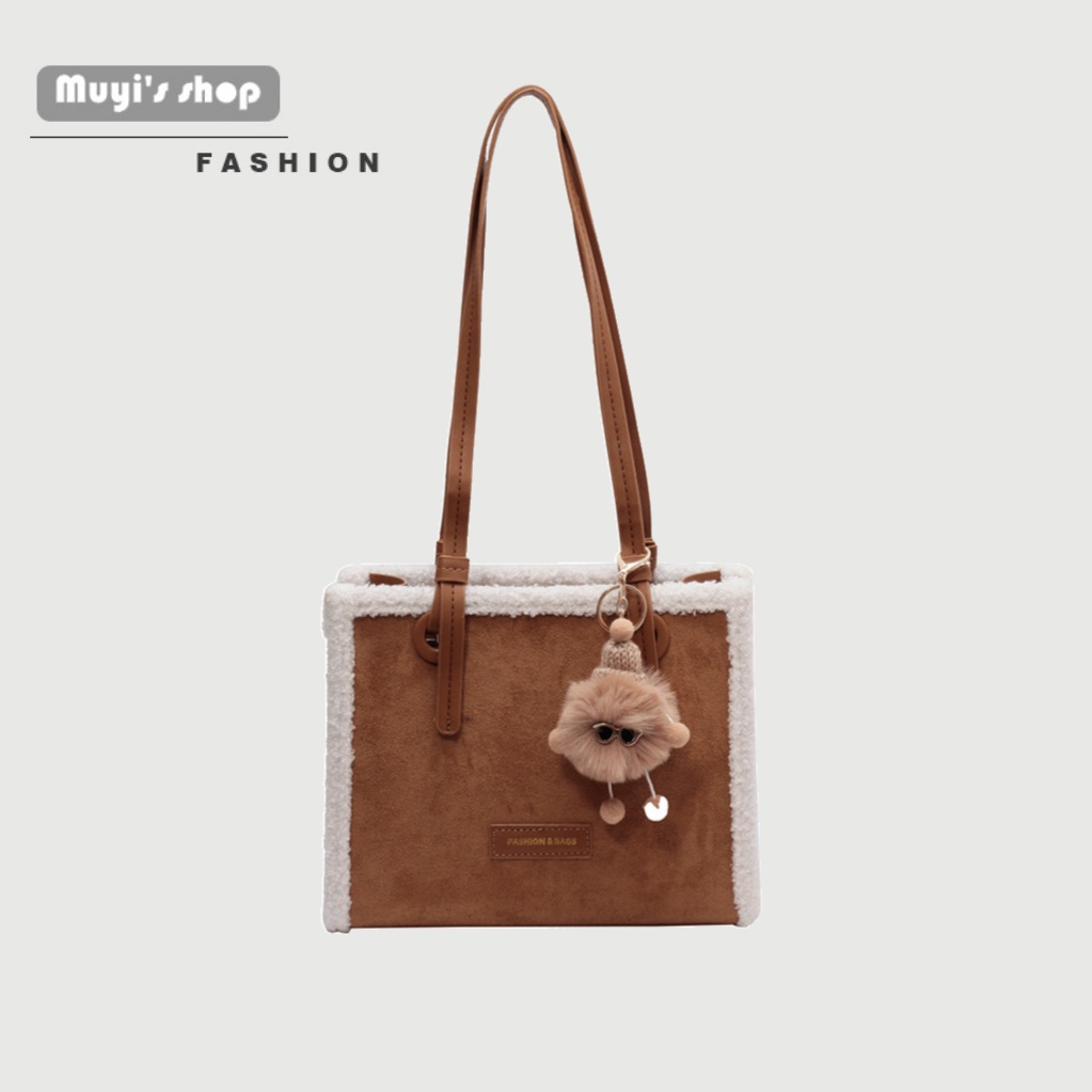 Túi Xách Da Lộn Dáng Vuông Nhỏ Thời Trang Cao Cấp Cho Nữ