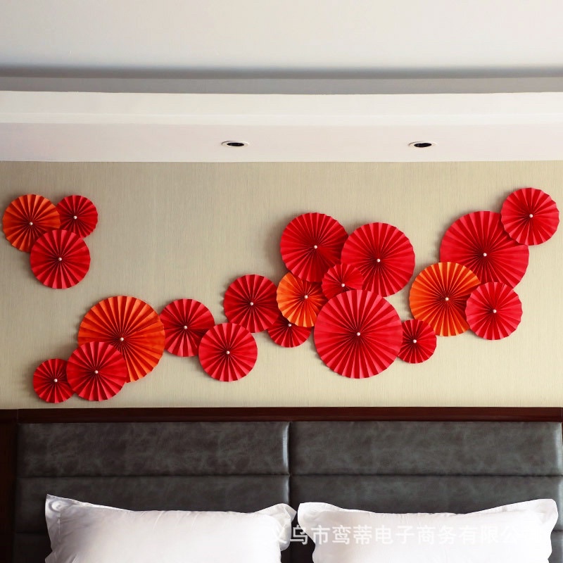 SET 6 QUẠT TRANG TRÍ LỄ CƯỚI