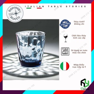 Ly thủy tinh kim cương Diamond 300ml - Màu xanh biển - Bormioli Rocco