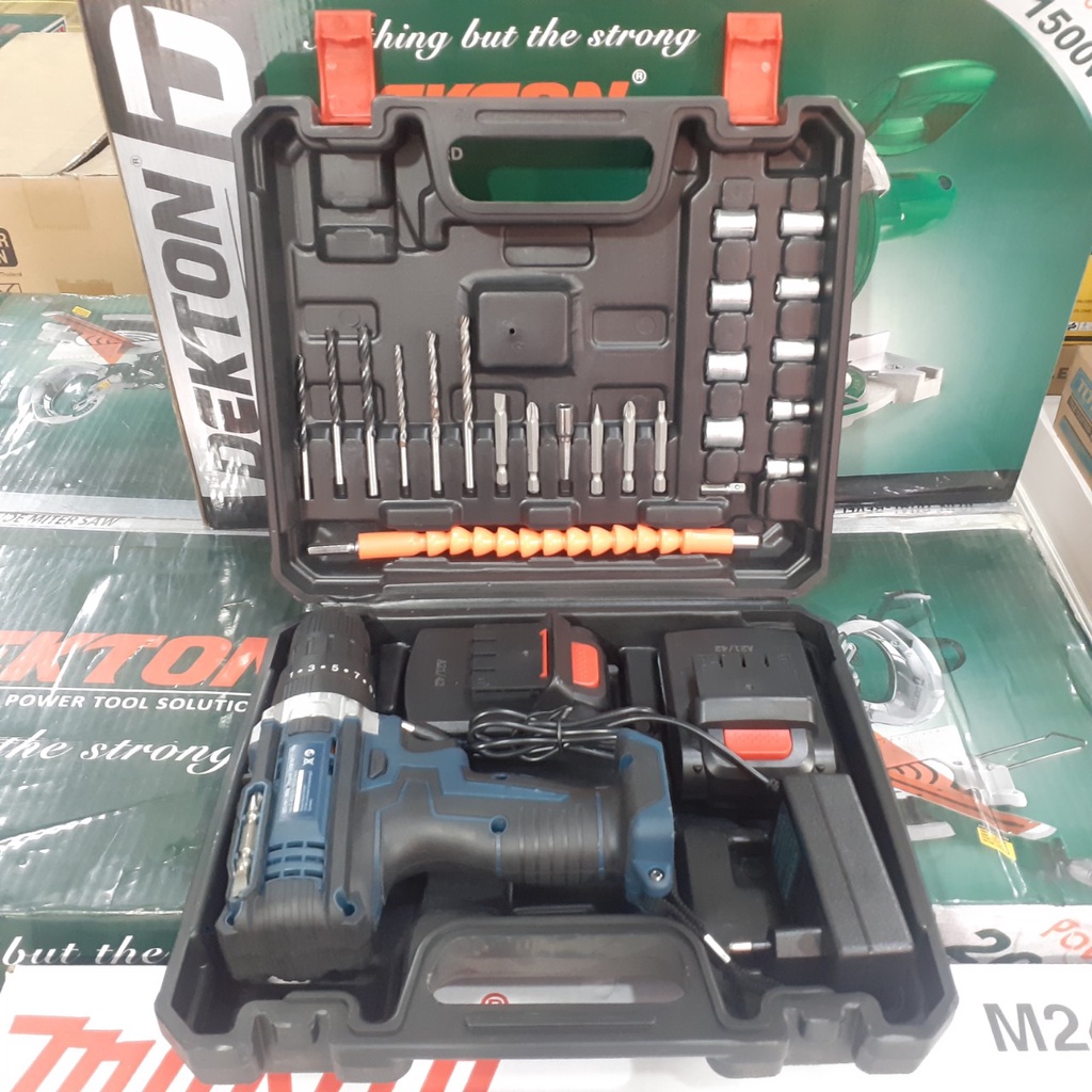 Khoan pin 10mm gồm thân máy 2 pin 1 sạc kèm vali phụ kiện _ chú ý hàng TQ ạ