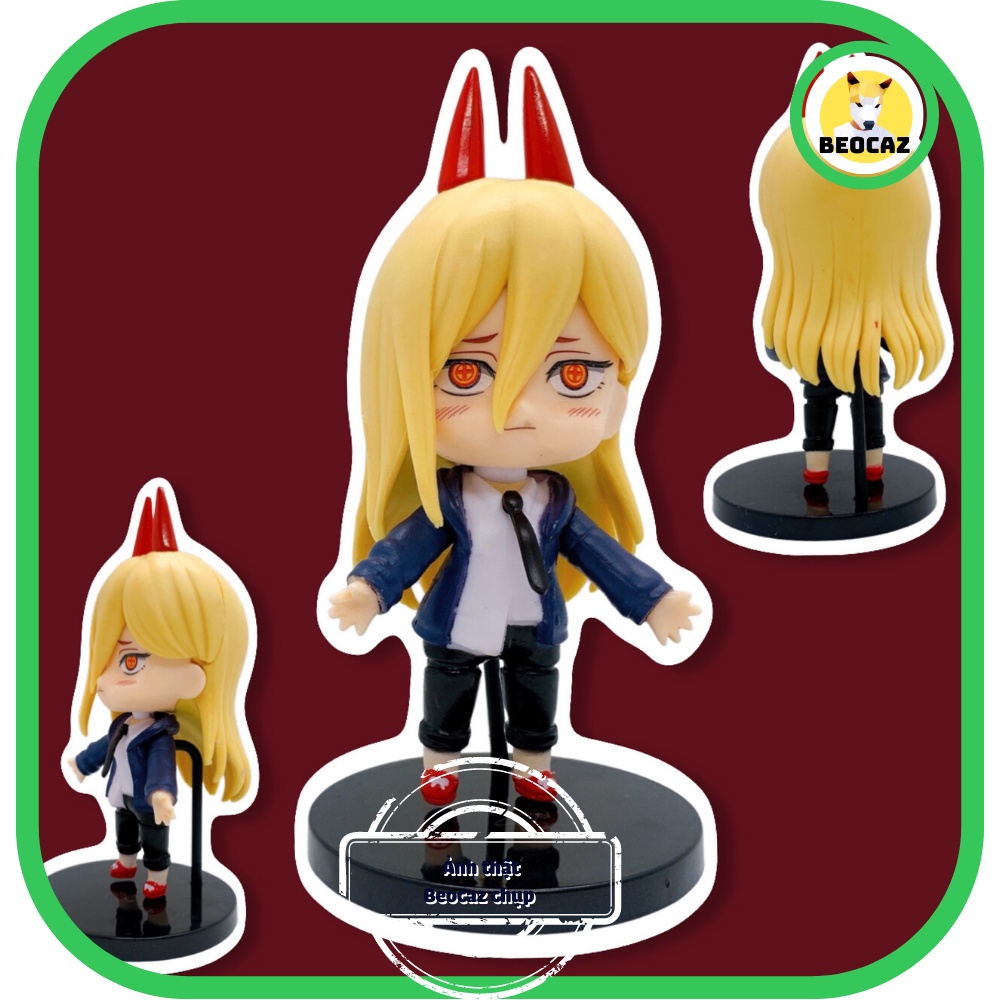Mô hình Chainsaw Man Thợ săn qủy nhân vật Denji Power dễ thương quà tặng sưu tầm trang trí  Beocaz Tiệm đồ chơi Pochit