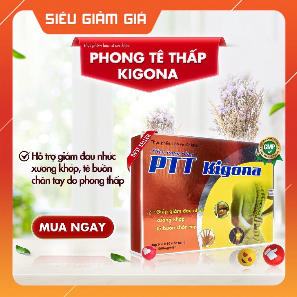 Phong Tê Thấp Kigona Hộp 60 viên