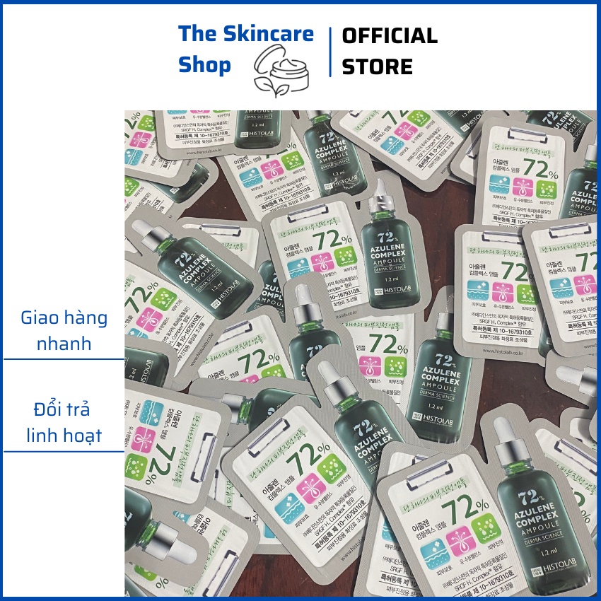 Tinh chất giảm mụn điều tiết bã nhờn Histolab AZULENE COMPLEX AMPOULE 72% - The Skincare Shop