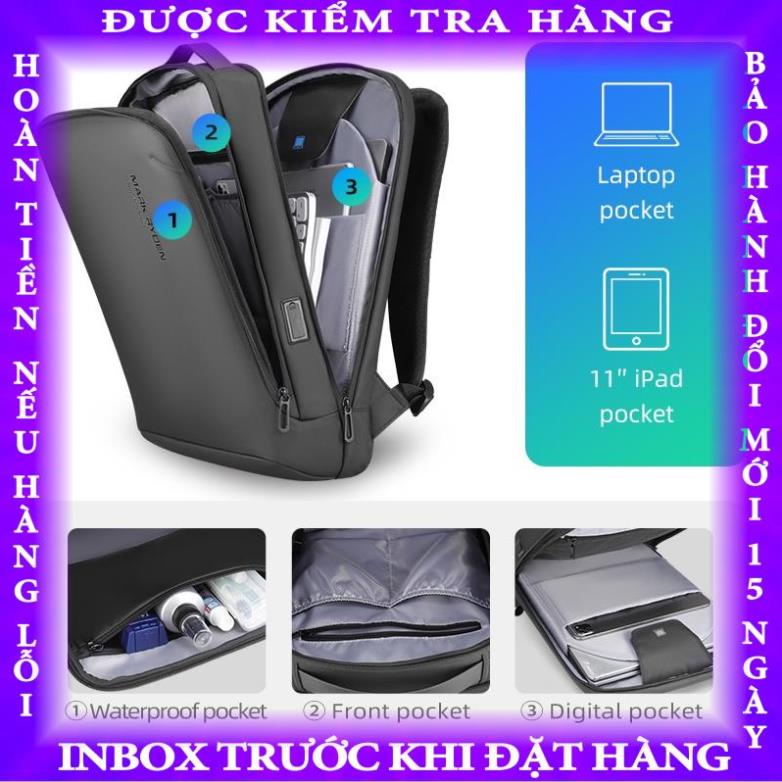 Balo MARK RYDEN siêu mỏng dùng đựng laptop phong cách doanh nhân hoangvanvi