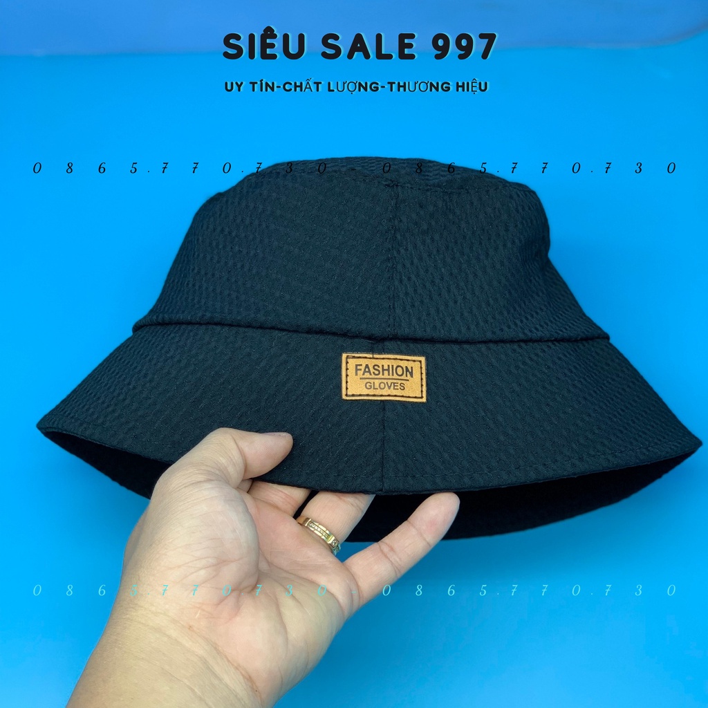 NÓN VÀNH CỤP THÊU LOGO DA CHẤT VẢI MỀM HỌA TIẾT TỔ ONG 4 MÀU CAO CẤP