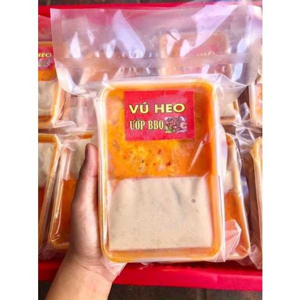 119k VÚ HEO ƯỚP BBQ - HỘP 500G  BAO GIÒN NGON.