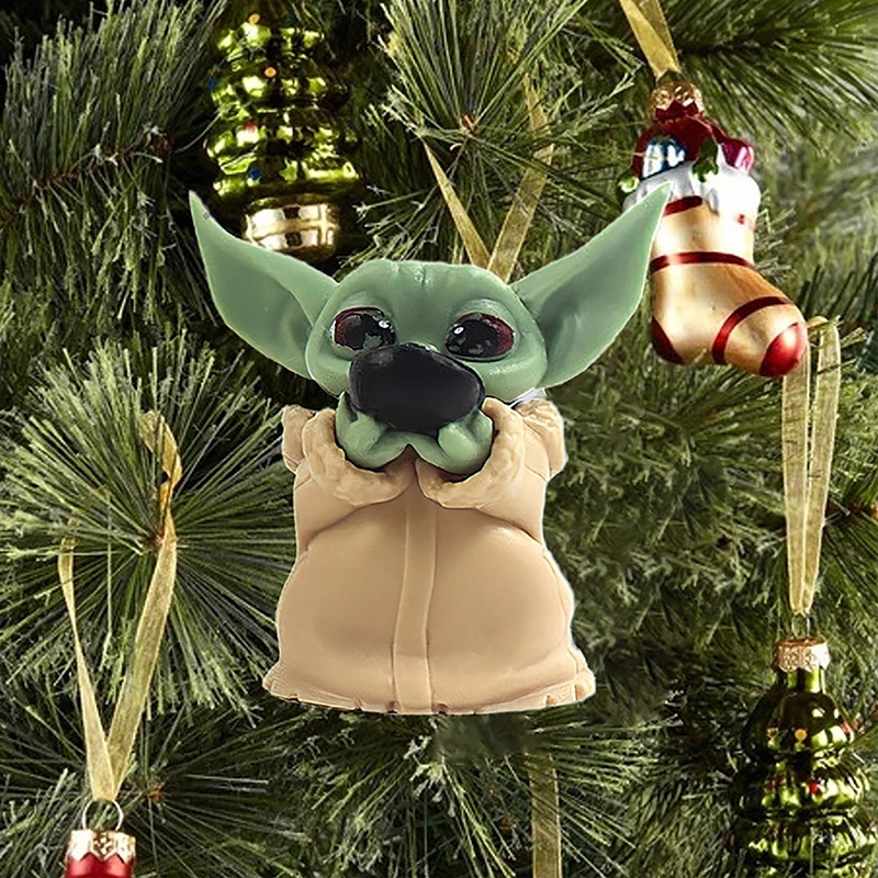 Móc khóa hình búp bê người ngoài hành tinh trang trí cây thông giáng sinh độc đáo