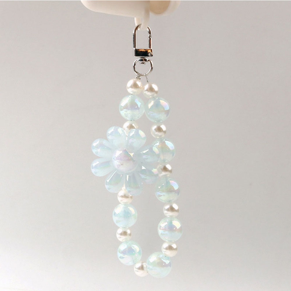 Vỏ Bảo Vệ Hộp Sạc Tai Nghe Không Dây Qipin Đính Hạt Ngọc Trai 5 Màu Họa Tiết Hoa Cúc Dễ Thương Độ