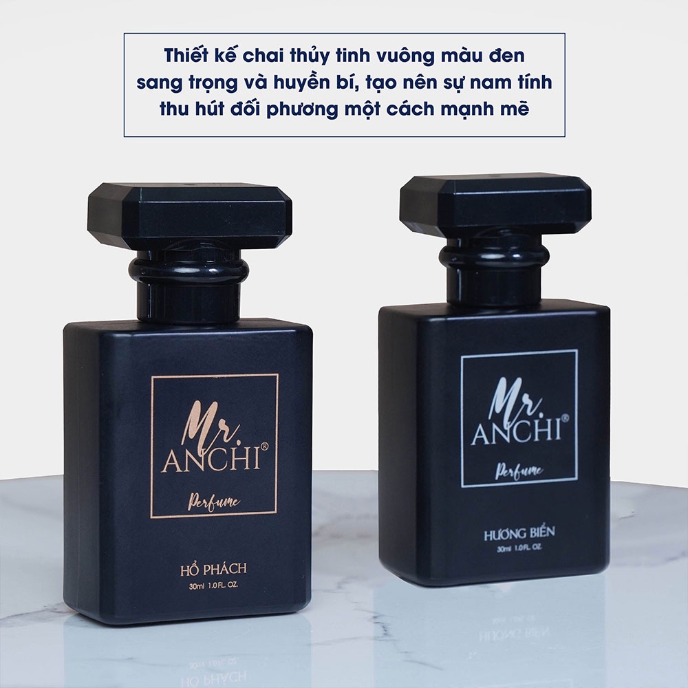 Nước Hoa Nam Mr. ANCHI Perfume Hương Biển Và Hổ Phách Chính Hãng Thơm Lâu 30ml