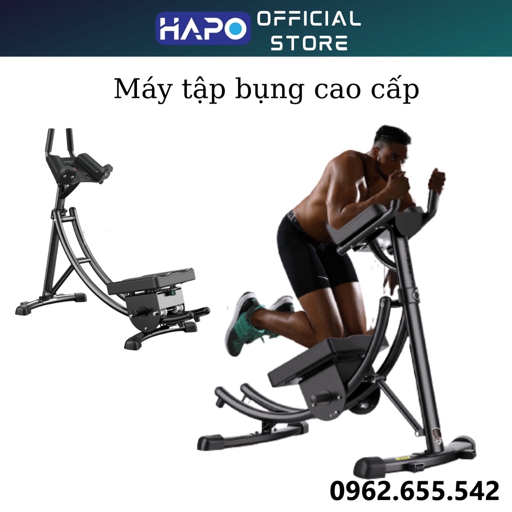 Tập cơ bụ̣ng cao cấp, Máy Tập Bụng Kèm Xoay Eo Calo Hiệu Quả Tại Nhà Hapo HP09