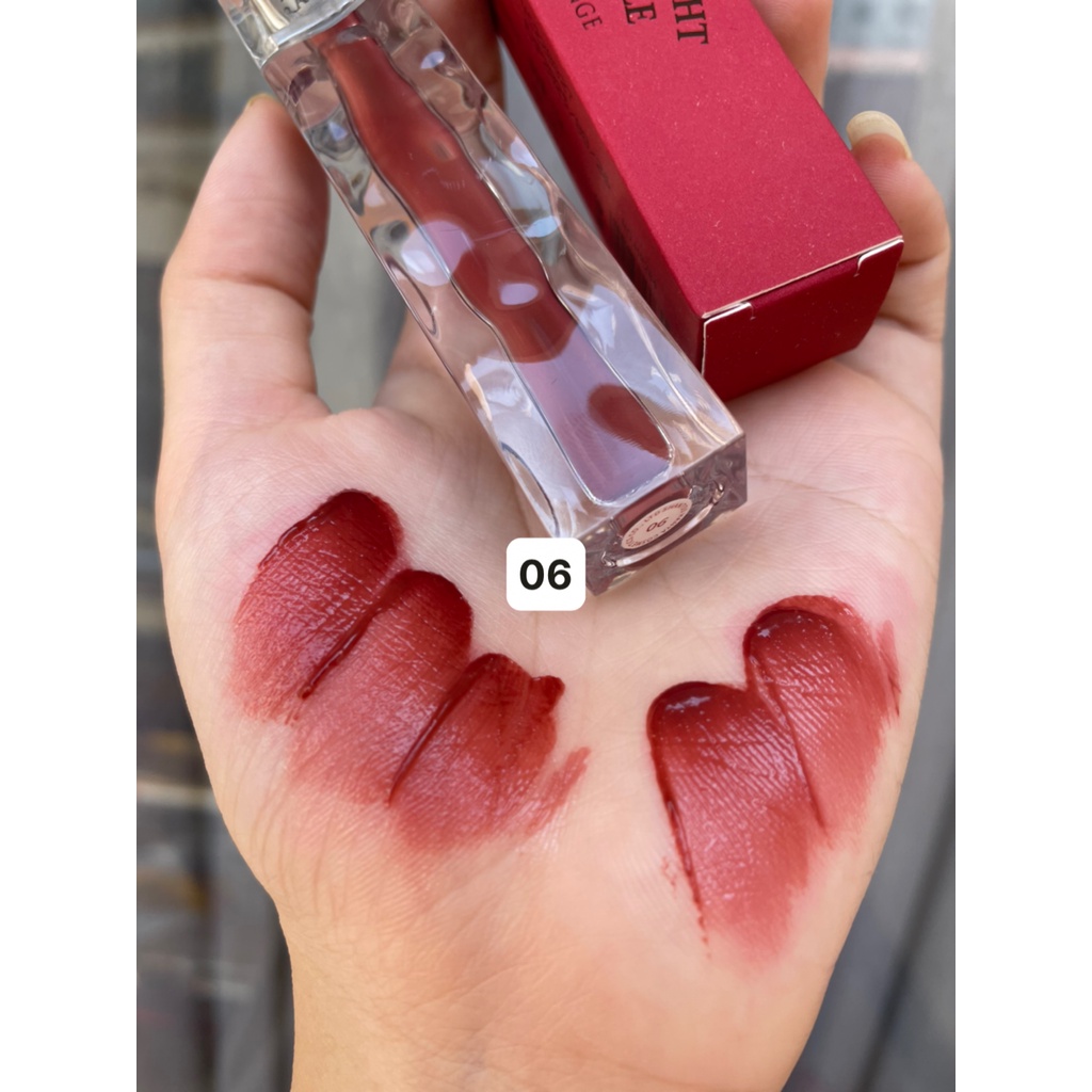 Son kem bóng trong suốt Herorange mướt môi căng mọng Mirror Light Lip Glaze Cao Cấp