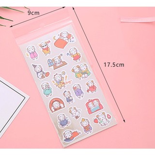 Bộ sticker hoạt hình độc đáo - Bộ nhãn dán bóng ba chiều