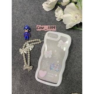 Ốp Điện Thoại Trong Suốt Chống Sốc Kèm Dây Đeo Tay Đính Nơ Cho iPhone 7 8 Plus X XS Max 11 12 13 Pro Mã, Ip 11