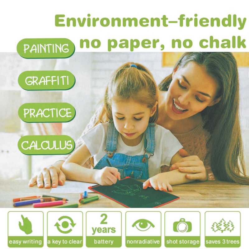 Bảng Viết Tự Xoá-Bảng Vẽ Điện Tử LCD-Bảng Điện Tử Thông Minh Cho Bé