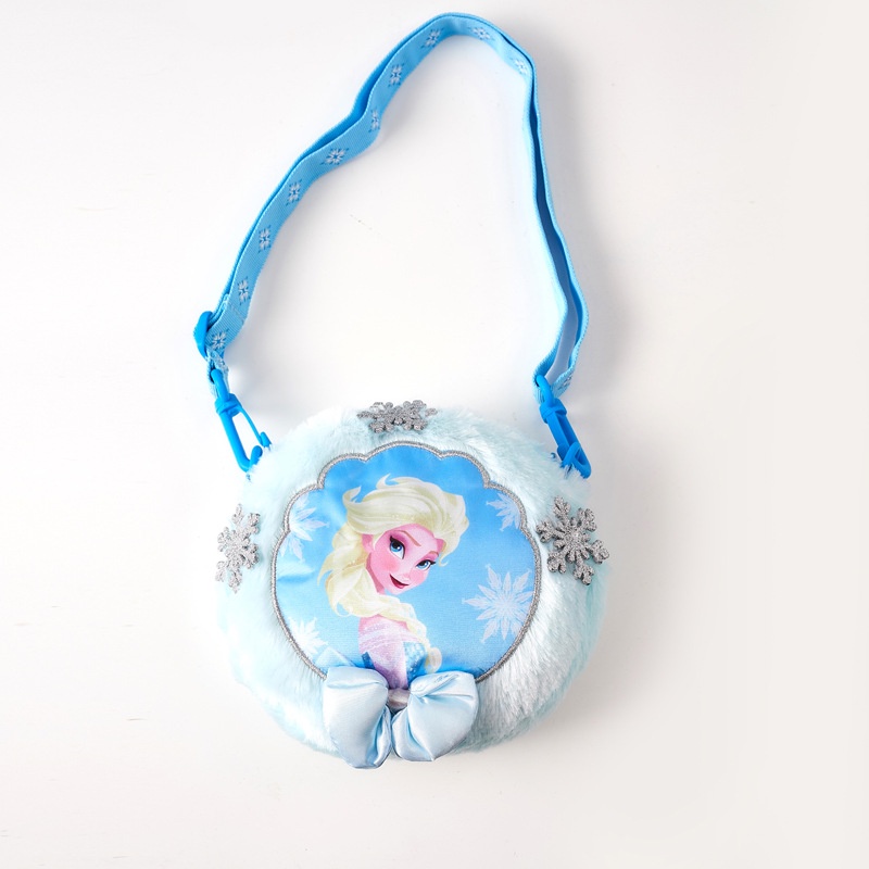 DISNEY Túi Đeo Chéo Hình Chuột Mickey / Minnie Phủ Lông Thời Trang Xinh Xắn Cho Bé Gái