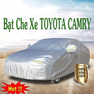 Bạt phủ xe, bạt trùm xe Toyota Camry loại 3 lớp tráng nhôm